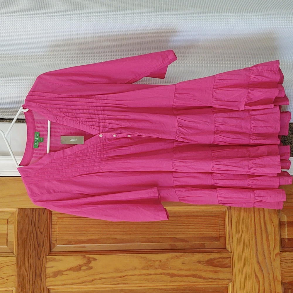 Pink cotton J Crew Cover-up